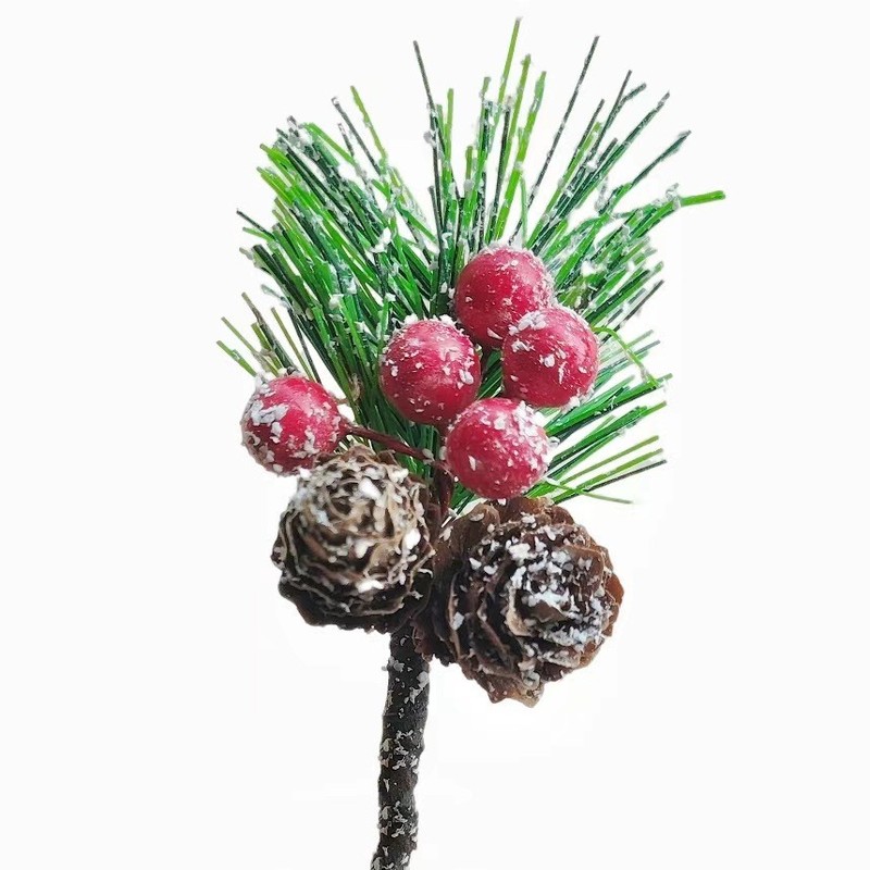 クリスマス装飾花束DIY花輪クリスマスツリーと祝日のショーウインドーバーのシーンシミュレーション松果部品|undefined