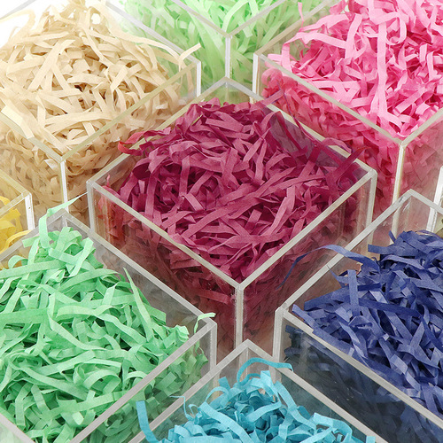 Low-cost French straw pulp paper manufacturer offers bulk wholesale by kilogram for fruit gift box and candy box fillers.