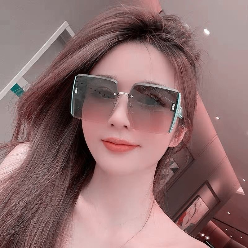 Fashion big frame Douyin women's sunglasses trendy little red book…