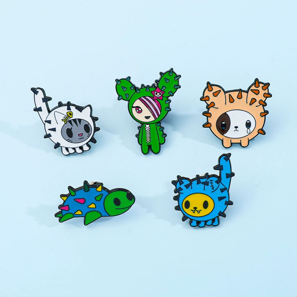 Creative cartoon badge, brooch, backpack, bag accessory