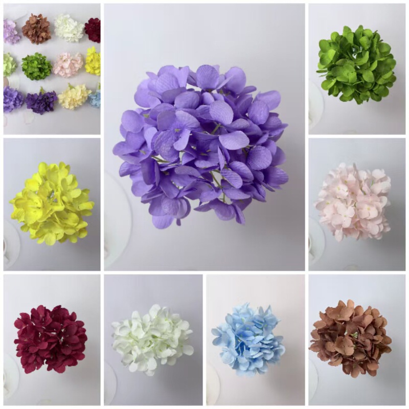 New Cross-Border Model 54-Piece Hydrangea Flower Heads, Artificial Flowers for Home Decoration, Fake Flowers for Weddings, Single-Head Hydrangea Flowers New Cross-Border Model 54-Piece Hydrangea Flower Heads, Artificial Flowers for Home Decoration, Fake Flowers for Weddings, Single-Head Hydrangea Flowers