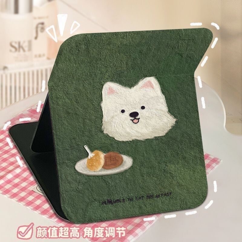 高級油絵折りたたみミラーインスタイルミラーフレンチ高価値化粧鏡デスクトップデスクトップ化粧鏡シンプル|undefined