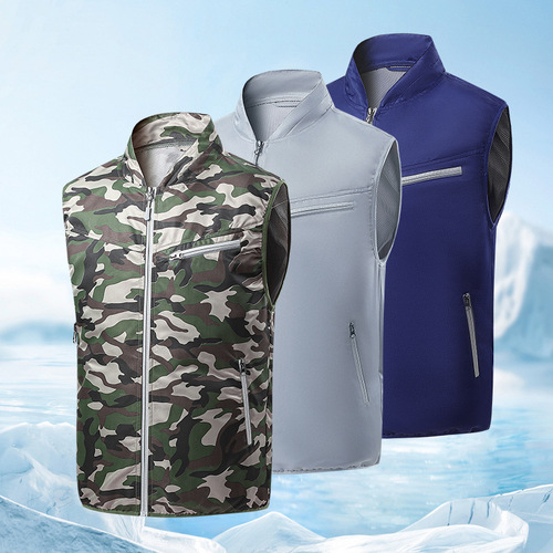 Summer cooling air conditioning clothing USB charging refrigeration fan clothing workshop work clothes outdoor high temperature welding work clothes