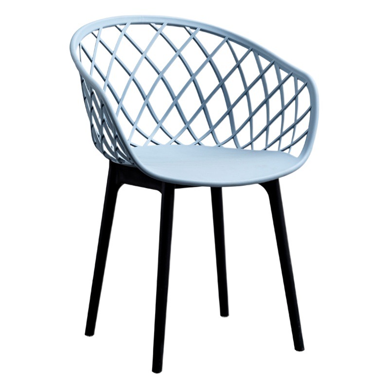 Silla de Ocio Nórdica Moderna, Popular en Instagram, Silla con Respaldo Cómodo para Reuniones, Silla de Comedor para el Hogar, Silla de Plástico para Hotel y Casa de Huéspedes, Diseño Simple.