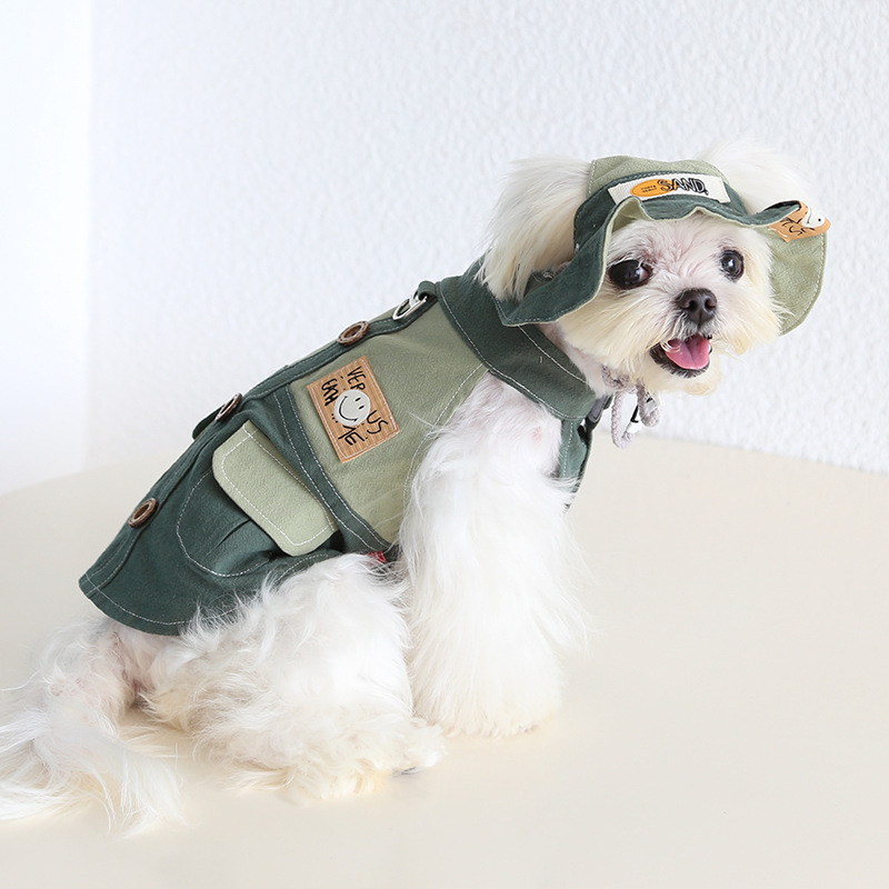 Petstyle 山系工装口袋马甲 2025秋冬新款狗狗猫咪服装宠物狗衣服|undefined