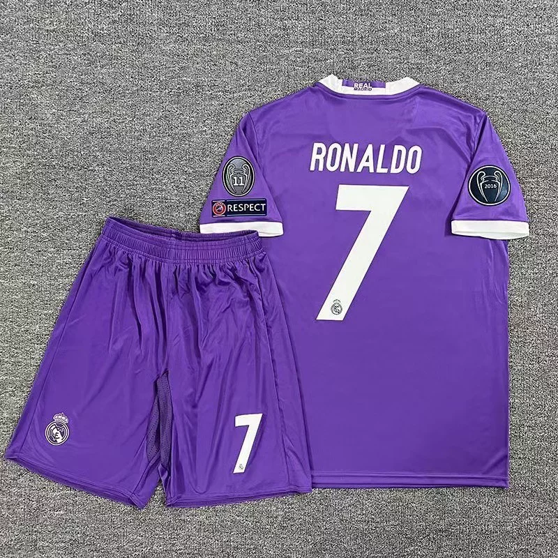 [Коллекция из 355 человек] Форма Real Madrid Роналдо Рамос Бензема ретро футбольная майка