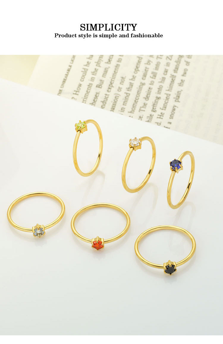 Wholesale Jewelry Lady Geometric Titanium Steel Plating Rings display picture 2