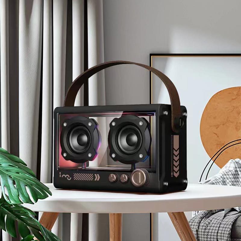 imu Phantom obsidian Retro Bluetooth speaker Radio small retro punk HIFI sound portable Portable