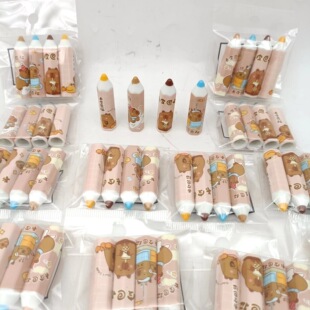 Kapi Barra Wooden Pencil Cap Children's Cute Protective Pen Tip Not Breaking Pencil Extender Cartoon Pencil Cover