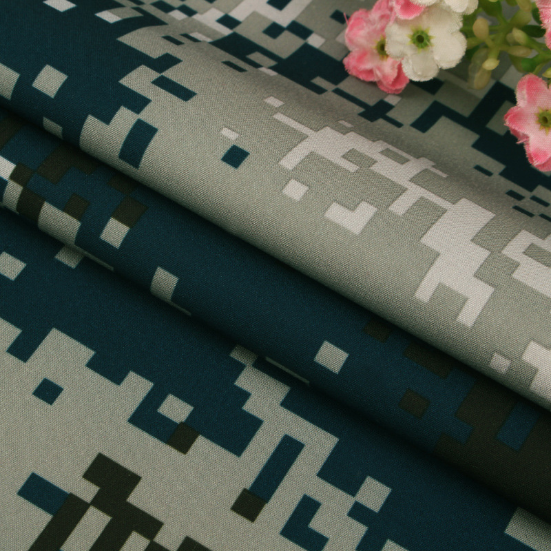 100D de cuatro lados de primavera elástica y asiático textil camuflaje impresión digital estiramiento pantalones de secado rápido entrenamiento militar pantalones deportivos tela