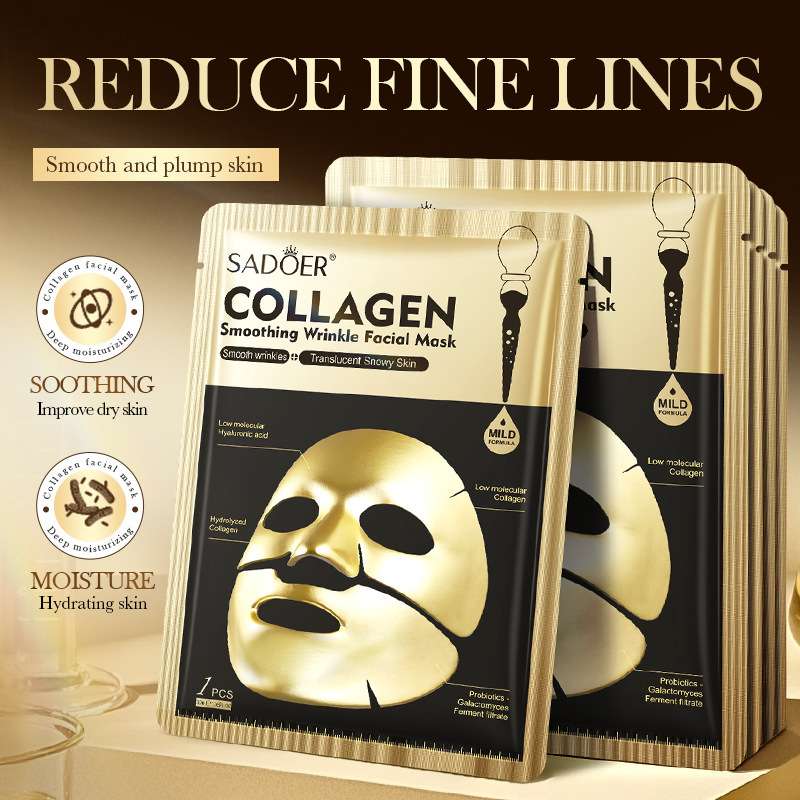 Full English SADOER Collagen Wrinkle Smoothing Split Moisturizing Hydrating Mask_voghion.com