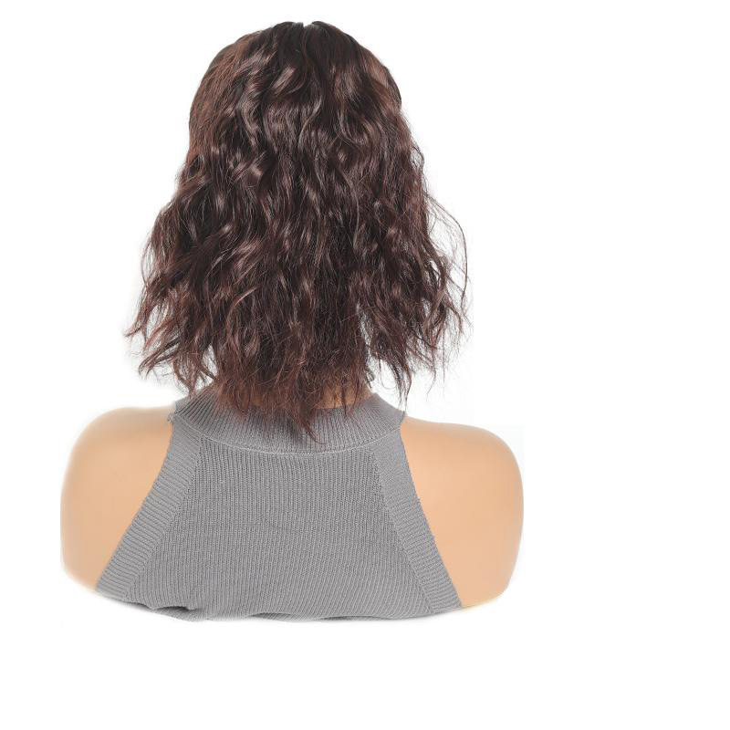 Comercio exterior Amazon venta caliente damas encapuchadas pelucas de cola de caballo personalidad europea y americana ondulado sombrero vacío peluca