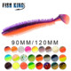 Shallow Diving Paddle Tail Fishing Lures Soft Plastic Baits Bass Trout Fresh Water Fishing Lure