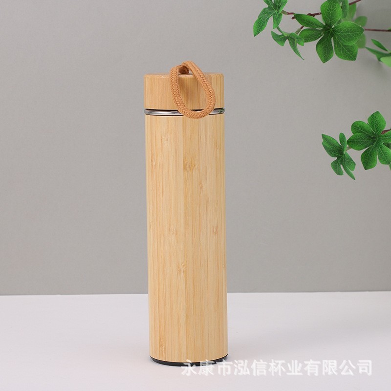 双层竹子保温杯男女士楠木汽车杯便携办公水杯不锈钢咖啡杯可刻字|undefined