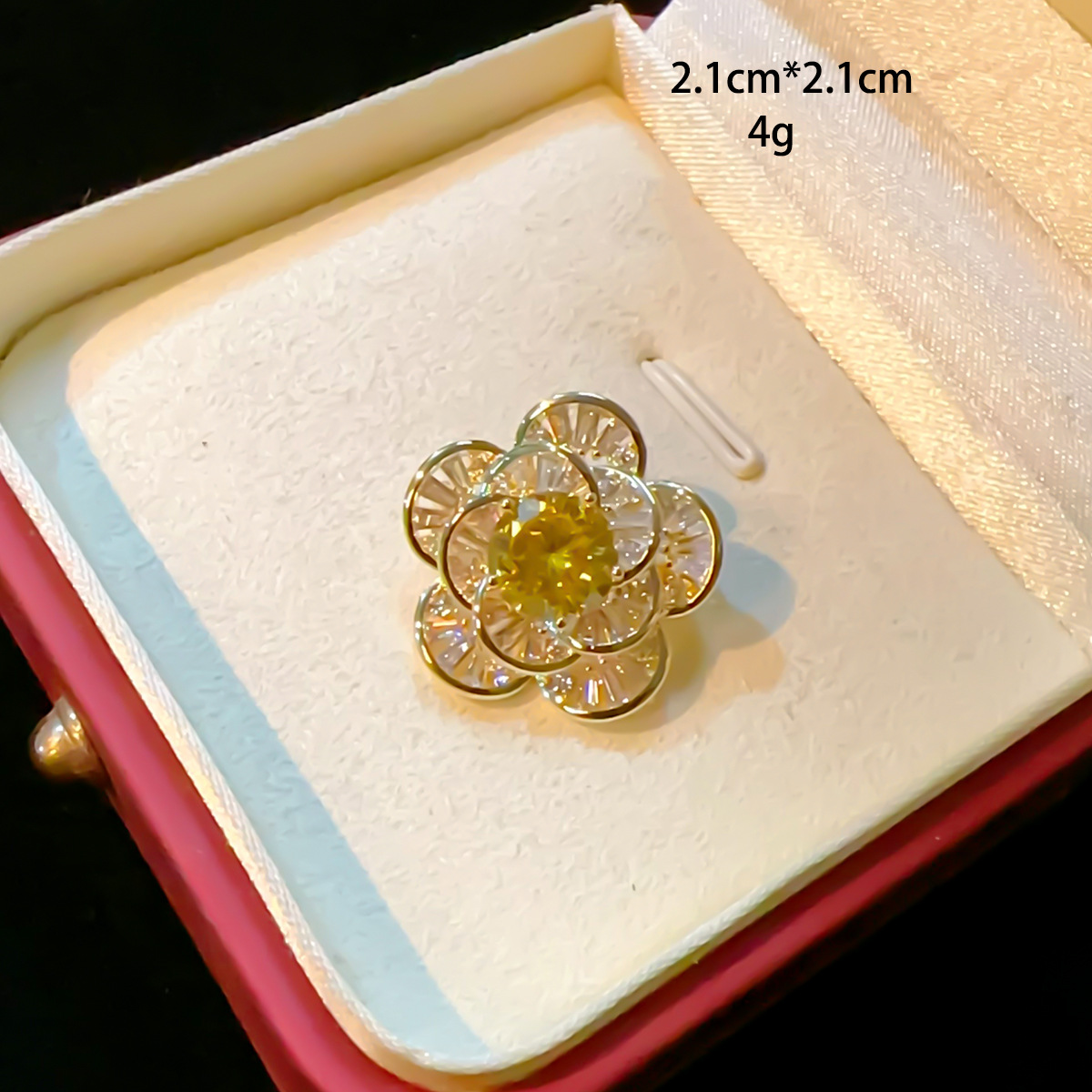 10g Weight Brooches Classification Banquet, Date Occasion Copper Material Leaf, Flower, Grain Pattern Women's Gender Plating Design Sweet Style Sweet Pin Leaf Flower Grain Copper Plating Women's Brooches 5