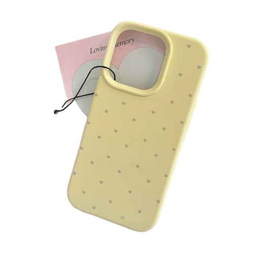 Liquid Silicone Solid Color Heart Apple iPhone 15 Case Compatible with iPhone 14 Pro Max New Model Anti-Slip 13 Teenager