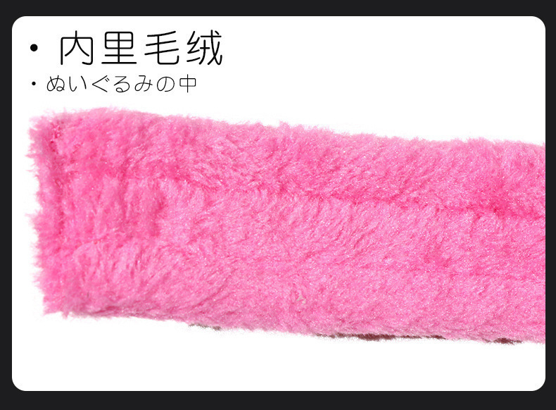 Bed Hand and Foot Restraints for Couples, Nylon Webbing with Plush and Metal, Pink — detail image 14