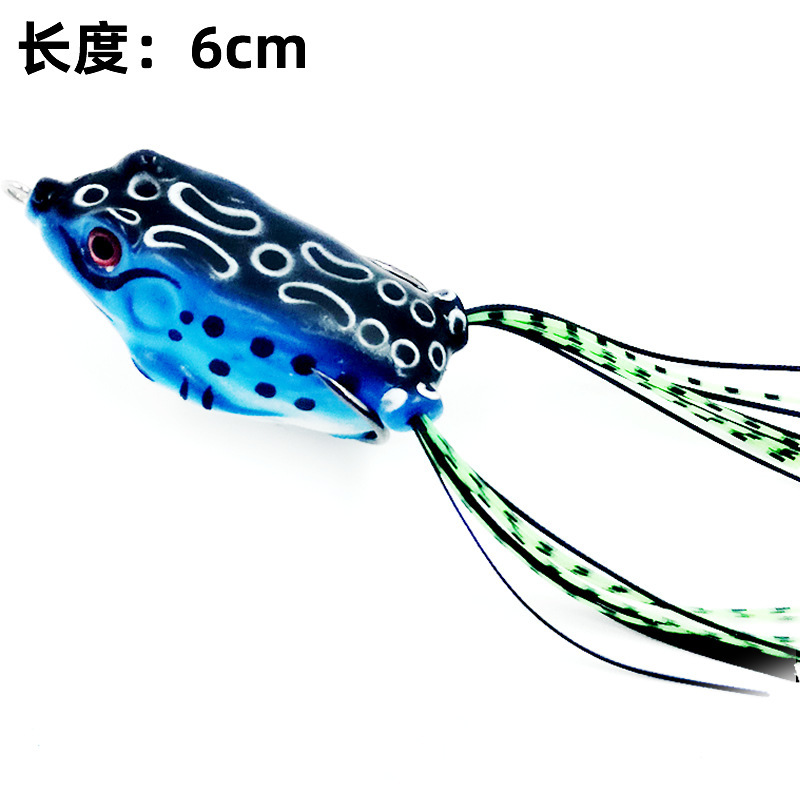 Clásico trueno trueno luya cebo biónico conjunto de rana pescado negro matanza de larga distancia golpear cebo negro falso agua flotante