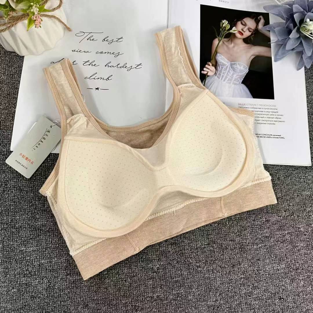 Nueva taza fija sin costuras hermosa espalda sin anillo de acero ropa interior chaleco chaleco cómodo ropa interior damas base sostén al por mayor image 5
