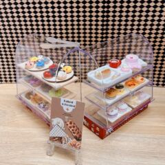 ミニチュア食品ケーキキャビネットミニモデル1:12分ob11人形屋ままごとdiyシーンdollhouse