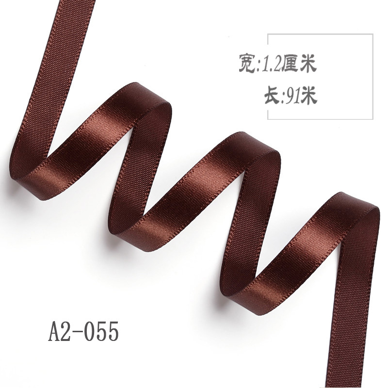 1,2 cm cinta de poliéster arco DIY cinta de la boda ramo de frutas caja de regalo de embalaje de color de la cinta de satén Decoración