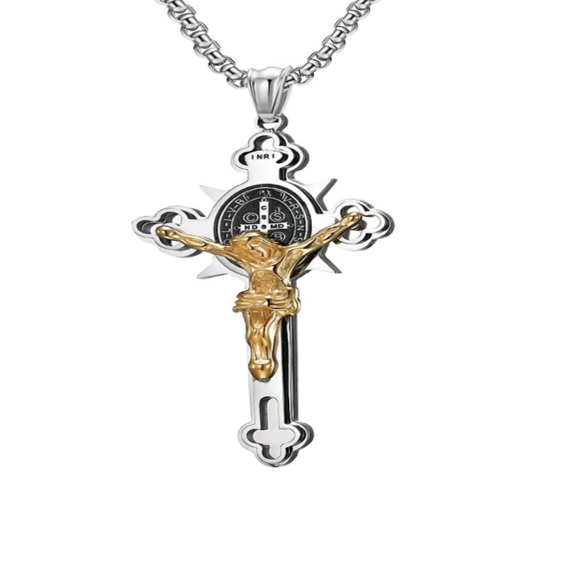 Buy quality Men's Stainless Steel Necklace Anchor Tide Brand Hiphop