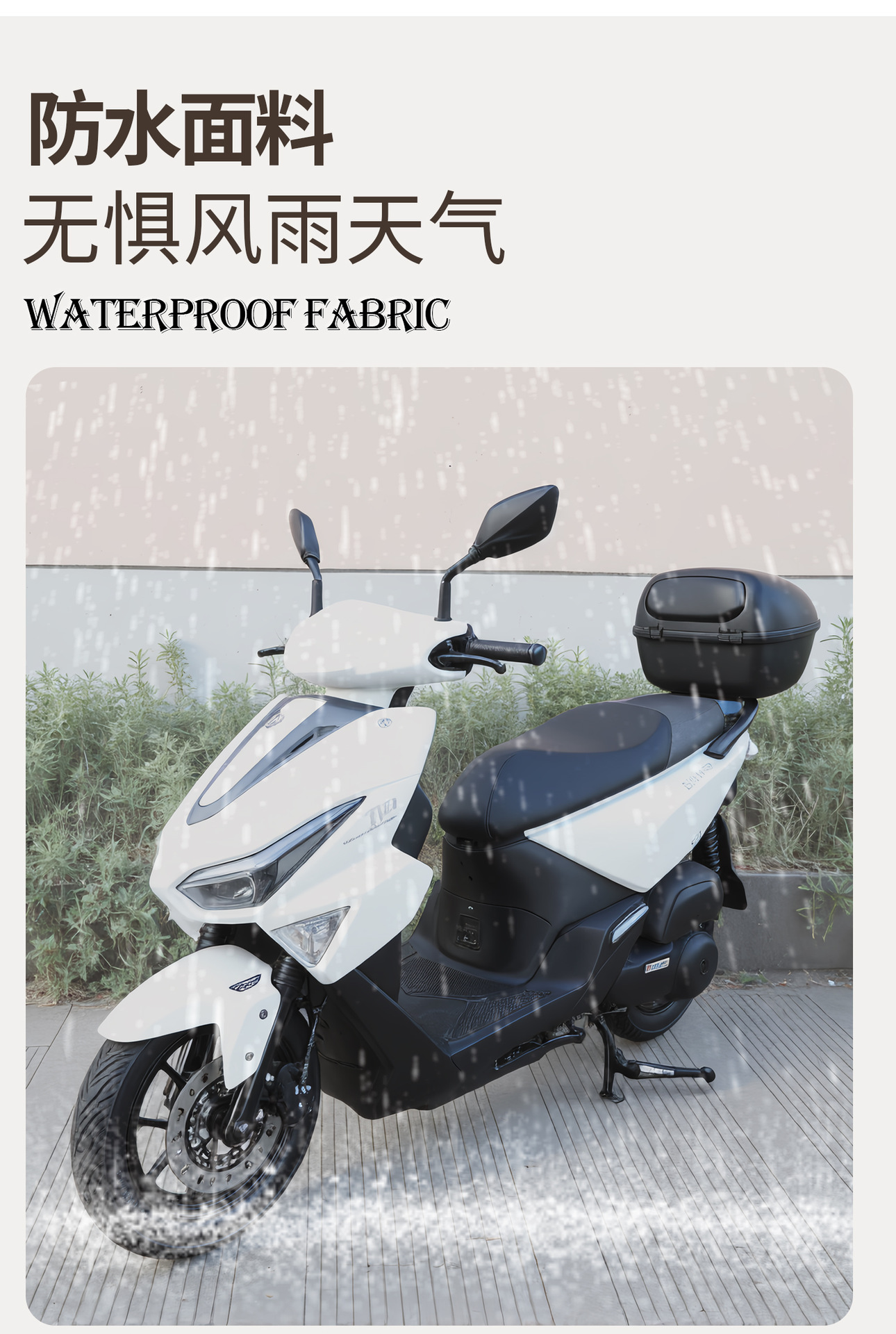 Universal Motorcycle Trunk, Large Capacity Electric Vehicle Tail Box, Modified and Thickened Universal Scooter Trunk, 39L Box