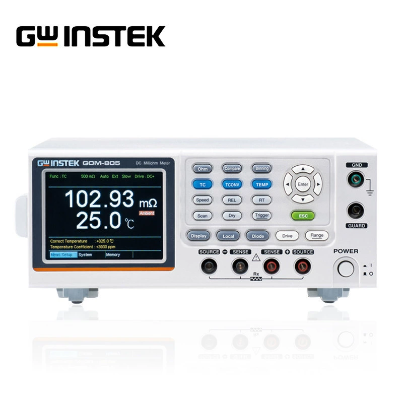 Микроомметр Goodwill DC GOM-804/GOM-805, измеритель сопротивления, точность 0,05%, четырехпроводное измерение