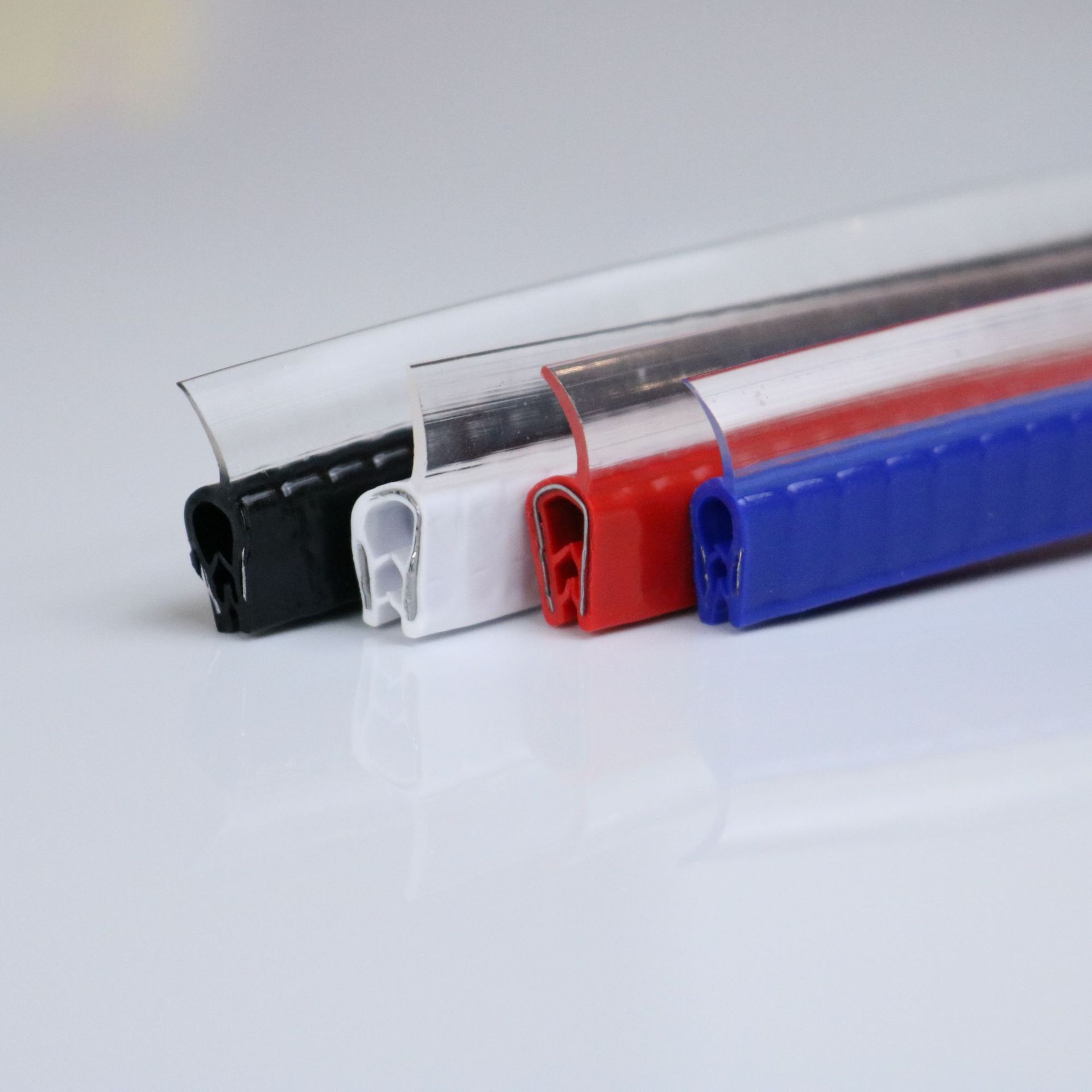 U型密封条橡胶包边条密封防撞条U型骨架胶条锋利钣金防割手防护条