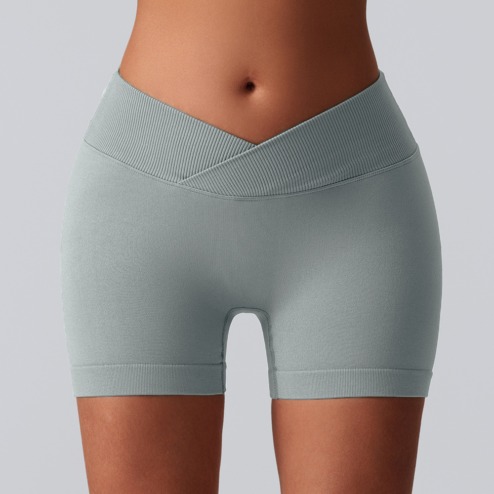 Europa y América sin costuras pantalones cortos de correr transpirables deportivos, pantalones cortos, pantalones cortos de cintura alta, pantalones cortos, pantalones cortos, pantalones cortos