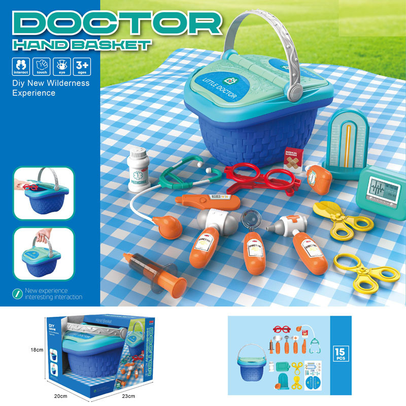 Comercio exterior niños simulación cocina vajilla comida postre barbacoa pizza juego casa juguete portátil cesta de picnic