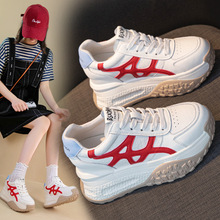 德训小白鞋女加绒2025秋冬新款内增高9CM厚底老爹鞋女阿甘鞋爆款