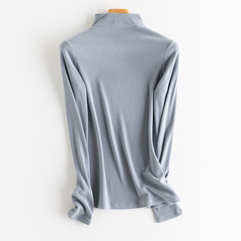 연한 난초 하프 터틀넥