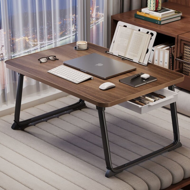 Foldable Bed Desk, Office Desk, Computer Desk, Dormitory Study Desk, Writing Desk, Simple Desk, Small Desk Board