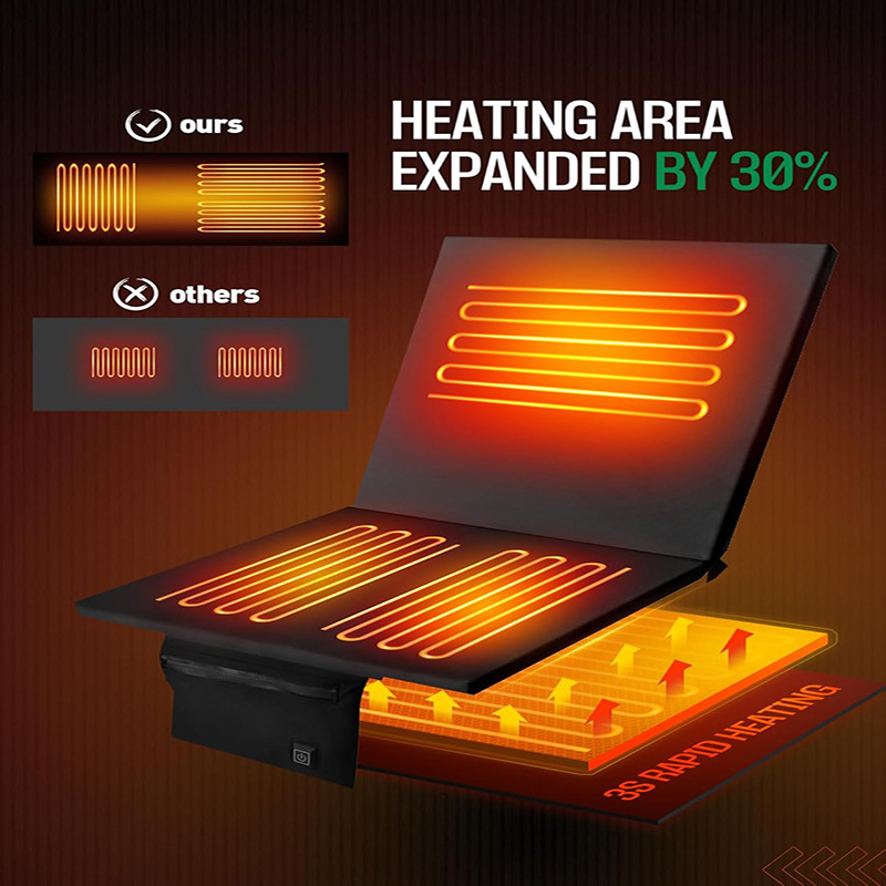 Cojín de calefacción al aire libre invierno acampamiento equipo accesorios suministros gimnasio stand plegable cojín caliente portátil a prueba de humedad