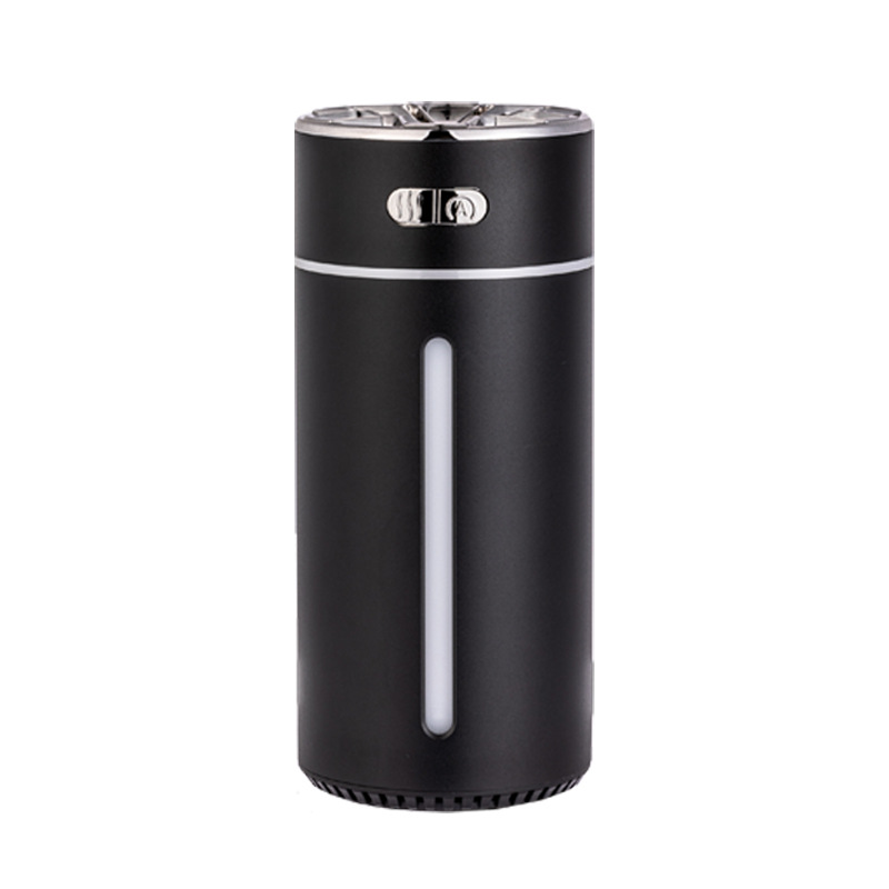 Aleación de aluminio creativo carga coche humidificador niebla volumen mudo portátil USB colorido luz de la noche con arranque y parada del coche