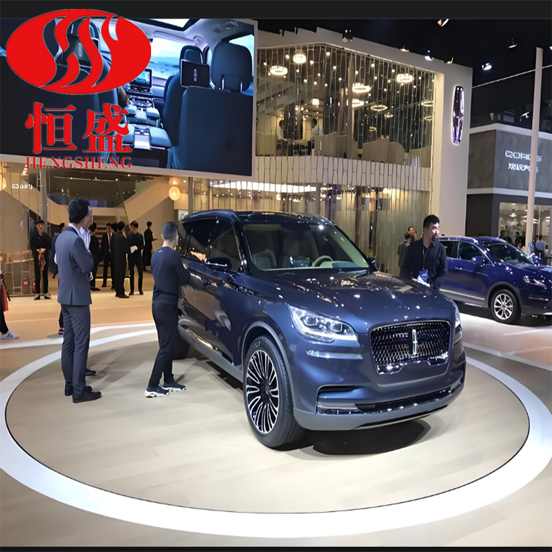 汽车旋转展台车展旋转展示台电动圆形转台车库掉头旋转台汽车转台