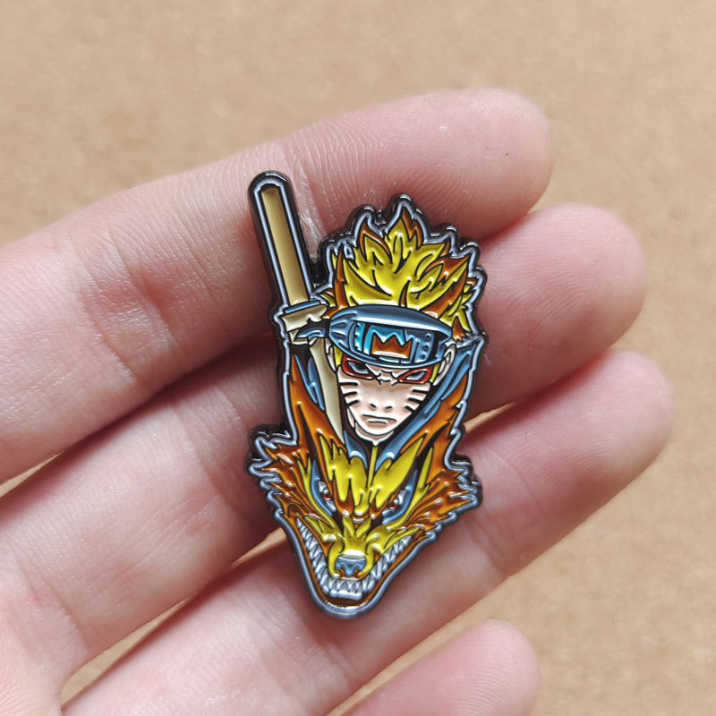 Japanese Anime Naruto Naruto Cartoon Brooch School Bag Decoration Enamel Pin Lovers Badge Gifts