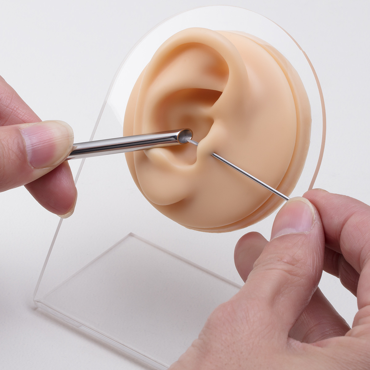 Simple Style Solid Color Titanium Steel Polishing Unisex Puncture aids 1 Piece