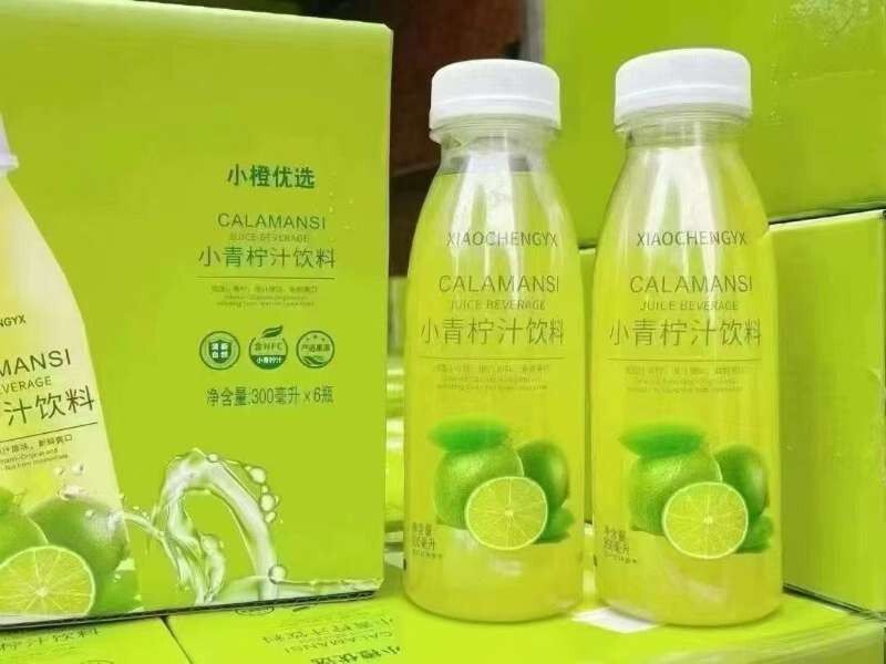 Little Orange Premium Lime Juice 300ml Lemon Water Internet-Famous Drink Lemon-Flavored Lime Thirst-Quenching Beverage Sour