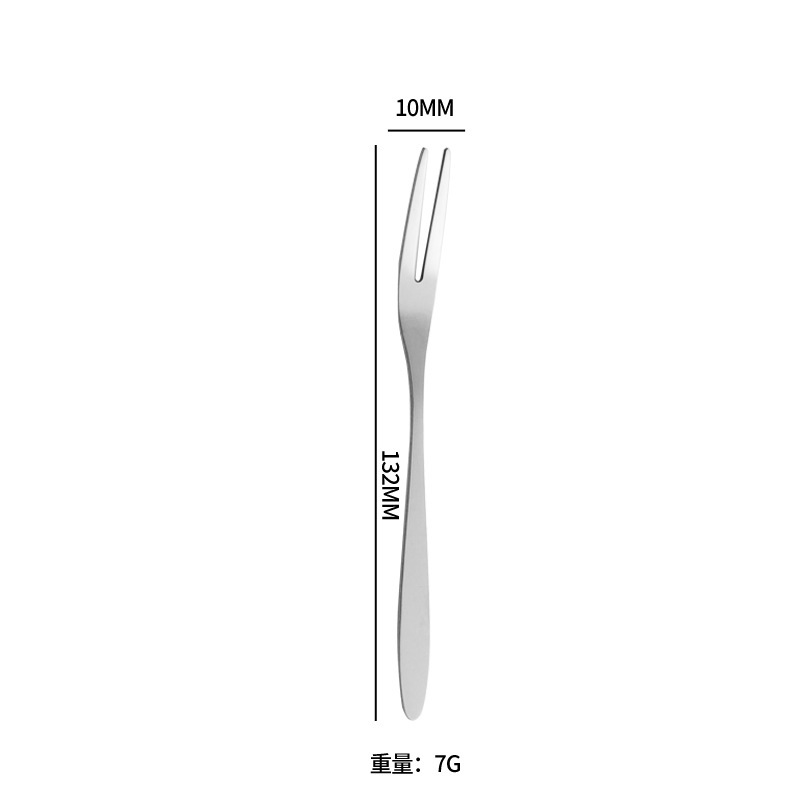 不锈钢月饼刀叉生日蛋糕叉两用勺叉甜品水果叉子印logo月饼叉套装|undefined