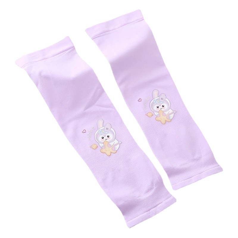 New Children's Ice Sleeves Summer Cartoon Cute Sunscreen Ice Silk Sleeves for Boys and Girls Baby Sunshade UV Protection Arm Protection