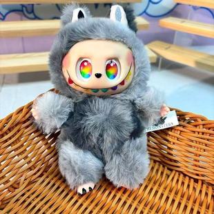 Source Manufacturer's Ready-Made Labubu Plush Pendant Third Generation Vinyl Doll Labubu Keychain Bag Pendant Gift