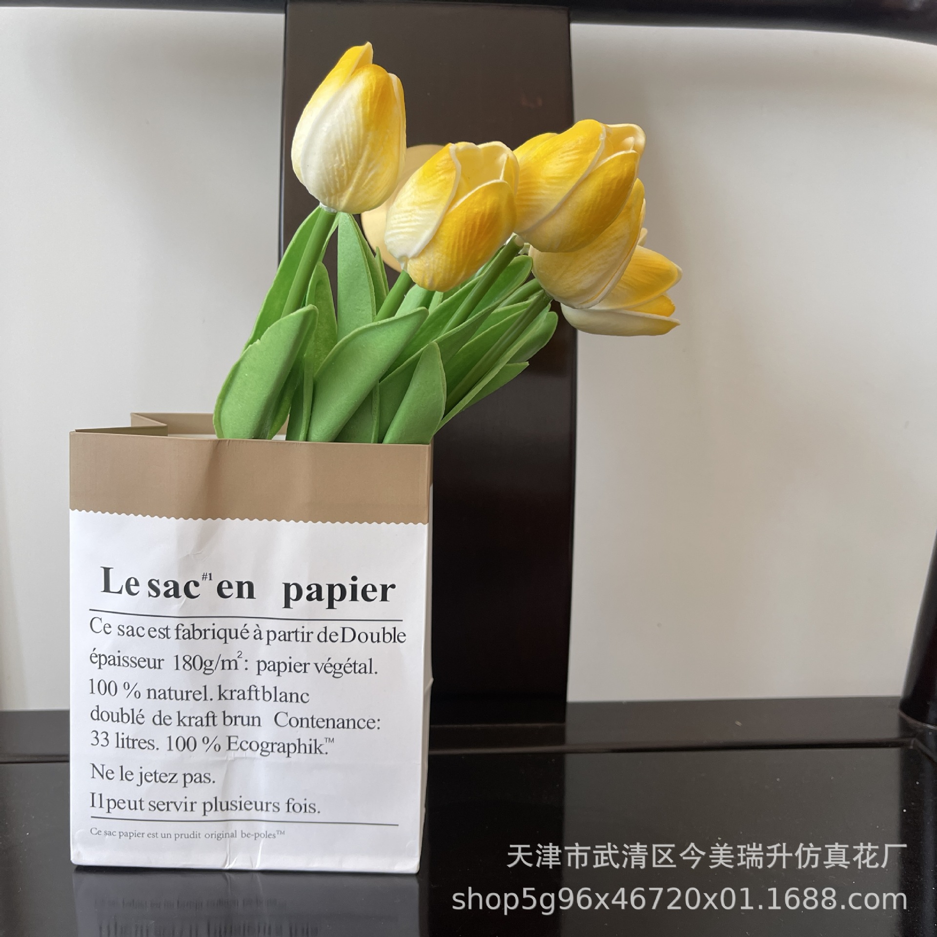 Meihe marca tulipán hogar flor artificial decoración sensación decoración al por mayor flor falsa hidratante salón decoración Nordic pu