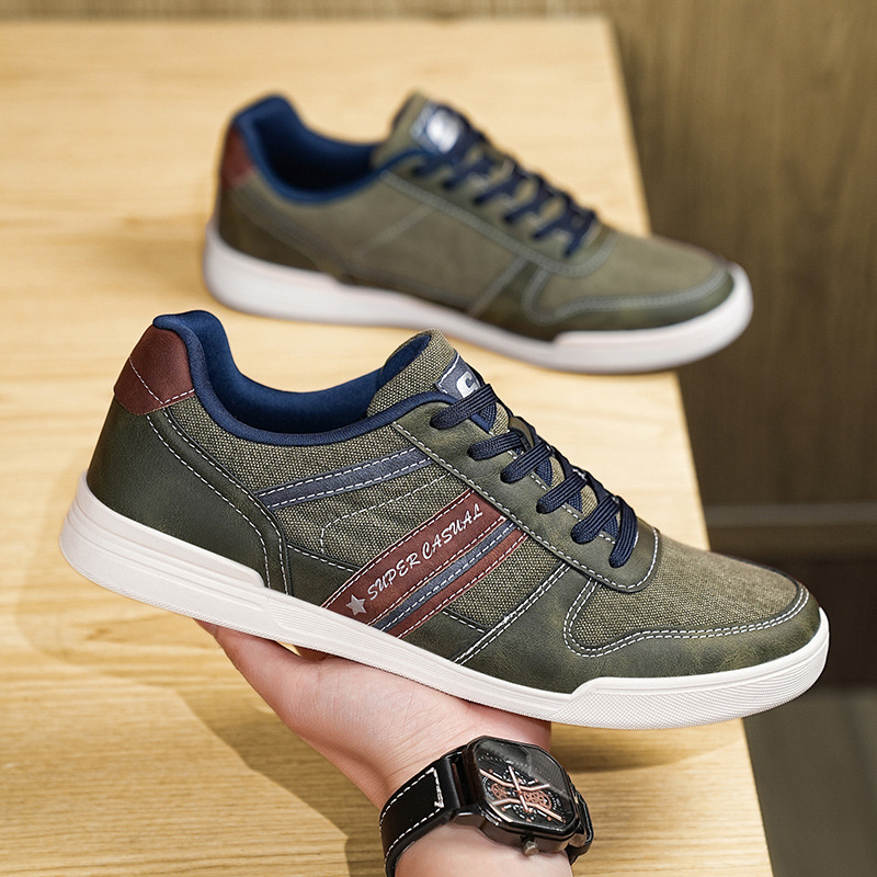 Otoño nuevo tipo de zapatos de hombre Agam jeans transpirables zapatos deportivos casuales de correa baja al aire libre zapatos de skate de hombre