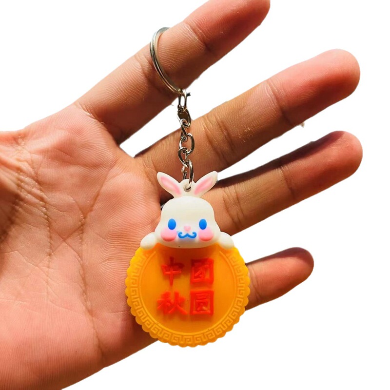 中秋の月餅のキーホルダーは七夕のイベントの贈り物を掛けます。|undefined