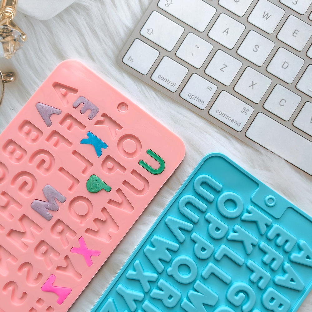 Nuevo mini letra de chocolate 452 molde de silicona DIY molde de galletas, dulces, pasteles