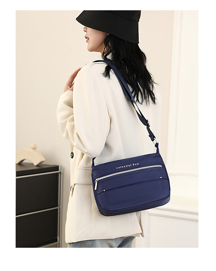 Colorful Fox's new versatile women's single-shoulder bag, large-capacity commuter bag, Korean style trendy and simple crossbody bag undefined
