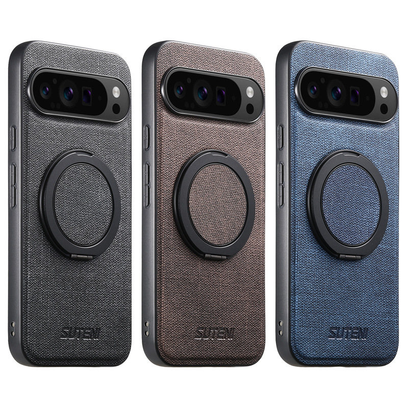Google 10ProXL ワイヤレス充電対応 マグネット式360度保護ケース ° 回転式スタンド付き指環ホルダー8Aレザーケース|undefined