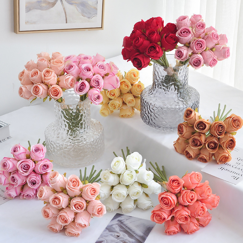 Florero de Vidrio Decorativo Elegante para Sala de Estar